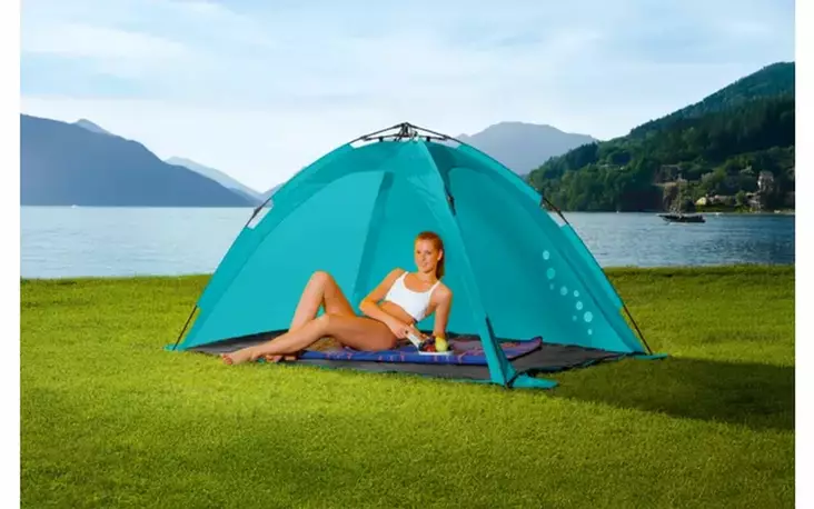 Rantakatos Fold, turkoosi aurinkosuoja - Rantateltat - 853554 - 1