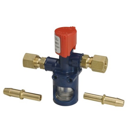 Kaasuvuodonilmaisin 8/8 mm putkiliitos + letkukarat 8 mm - Kaasusuotimet ja varusteet. - A4071805 - 3