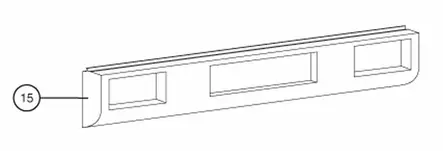 Takapuskurin keskiosa LMC-1997-98 Lib,Sport,Rotec ABC Weiss - Puskurit ja helmat - 22925 - 3