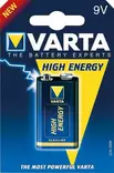 Paristo Varta HighEnergy E-Block 9 V. - Akut, lyijy. AMG,Geeli,Litium/ paristot - 9959145 - 1