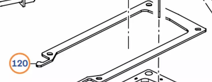 Dichtung für Wärmetauscher Tiiviste - Trumatic 2200 ja osat - 9901665 - 1