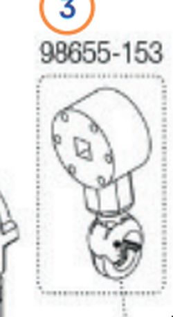 Fiamma markiisin pyöritysvaihde. mallit F45, F45Ti. F45PlusL - Fiamman vara-osat  - 9956385 - 2