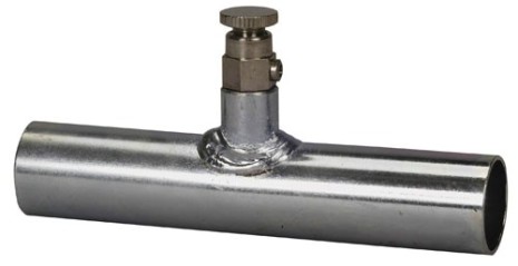 Jatkoputki ilmausventtiilillä 110 mm. 22 mm - Nesteklämpökierto-osat - A1900125 - 1