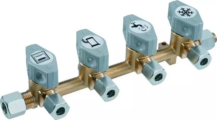 Kaasunjakoventtiili 4 os. GOK 10mm tulo - Kaasuventtiilit - 9955615 - 1