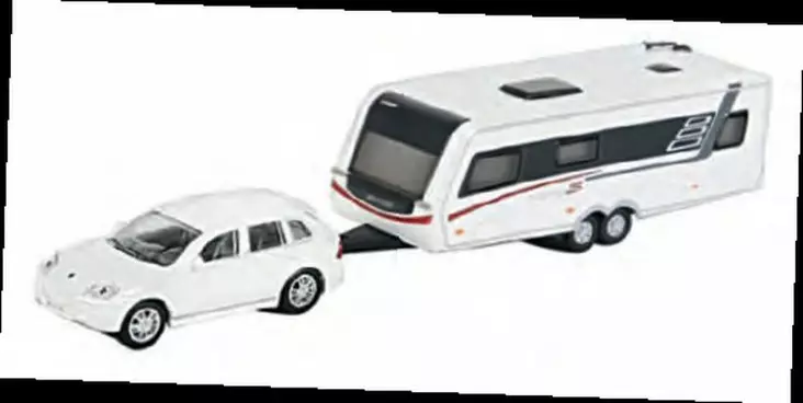 Porsche Panamera m. Anhänger - Lelut ja pikkuautot - 9927015 - 1