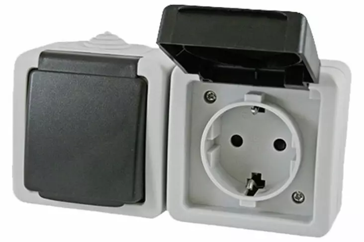 Steckdose IP 54 doppel - 230V Kaapelit, adapterit, kelat - 9930245 - 1
