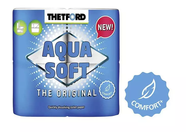 THETFORD WC-paperi Aqua Soft 4 rullaa - WC-nesteet. pussit ja muut aineet - 9960225 - 1