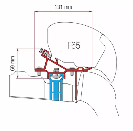 Awning adapter 3-pc. - Katto-osat - 9953756 - 1