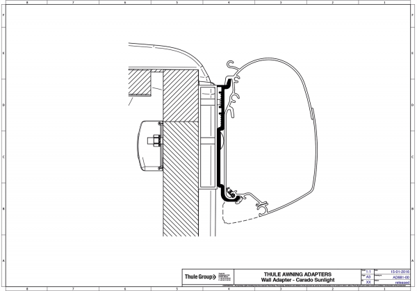 Adapter Thule Ford Custom - Telttojen varaosat ja varusteet - 9942746 - 1