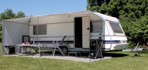 Aurinkokatos Universal No 2-12, pituus 500-900 cm x syvyys 240 cm + 1 pääty - Katokset ja osat - 9912426 - 1