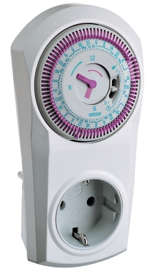 Grässlin Viikkokello, 240 V schuko kytkentä viisarinäyttö - 12 V pistotulpat japistorasit - 4010940003906 - 1