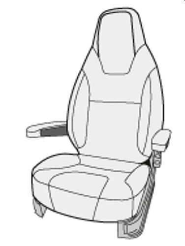 Istuinpäälliset Fiat Ducato X250 alku- - Istuinsuojat - 9942326 - 4