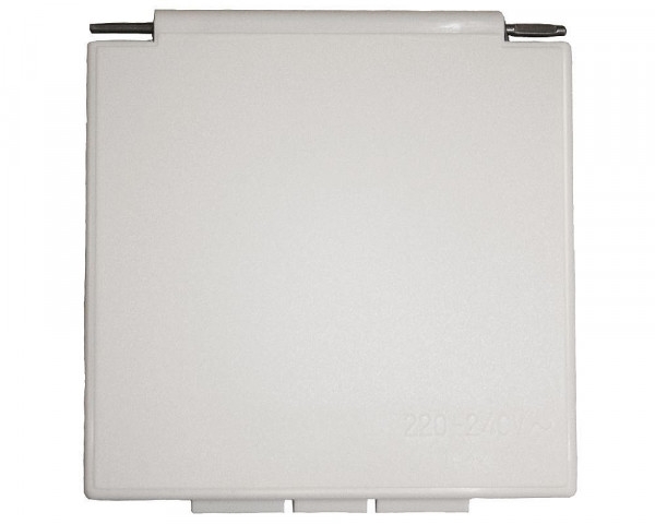 Rasian valkoinen kansiosa, 105 x105 mm - Johdot. liittimet, rasiat - 9991416 - 2