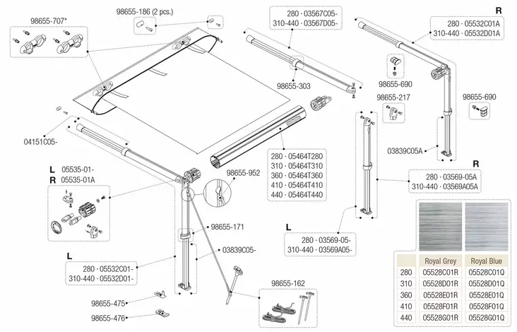 Roof Rail - Fiamman vara-osat - 9995056 - 1