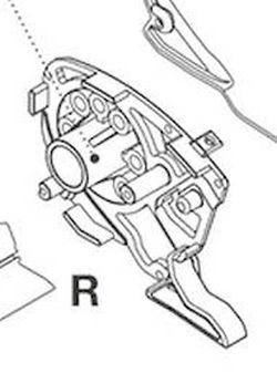 Gehäuseverschluß rechts zu - Fiamman vara-osat - 9902917 - 2