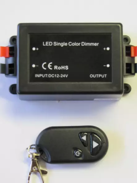 LED single controt unit, kaukosäädin tumma-vaalea ja päälle -pois - Led polttimot sisälle ja ulos - 9934227 - 1