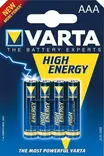 VARTA paristo. HighEnergy Micro AAA - Akut, lyijy. AMG,Geeli,Litium/ paristot - 9959157 - 1