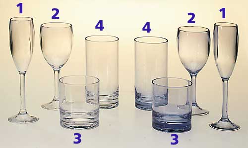 Longdrinklasi polycarbonat 45 cl. 2 kpl - Juoma-viini-olut lasit - 9930517 - 1