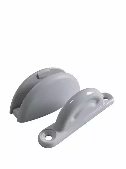 Ovitoppari PLOPP valkoinen (kuva harmaa) - Ovet. luulut. ikkuna  ja osat - 9985018 - 1