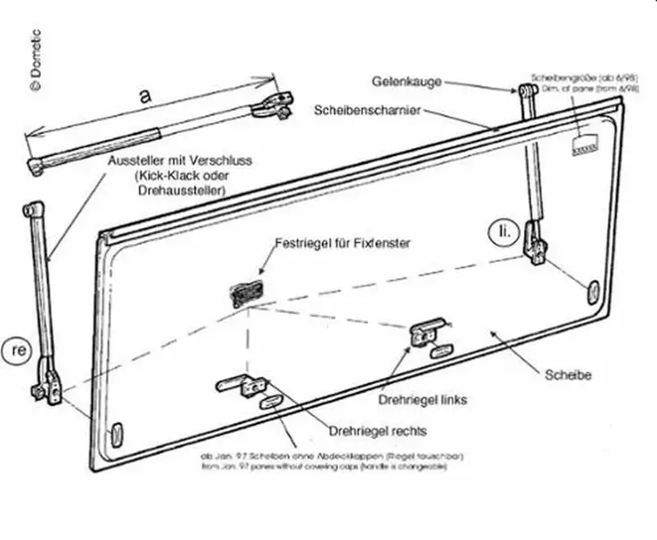 Ausstellscheibe grau S4/S5 pekkä lasi - Ikkunat, verhot ja osat - 9957088 - 1
