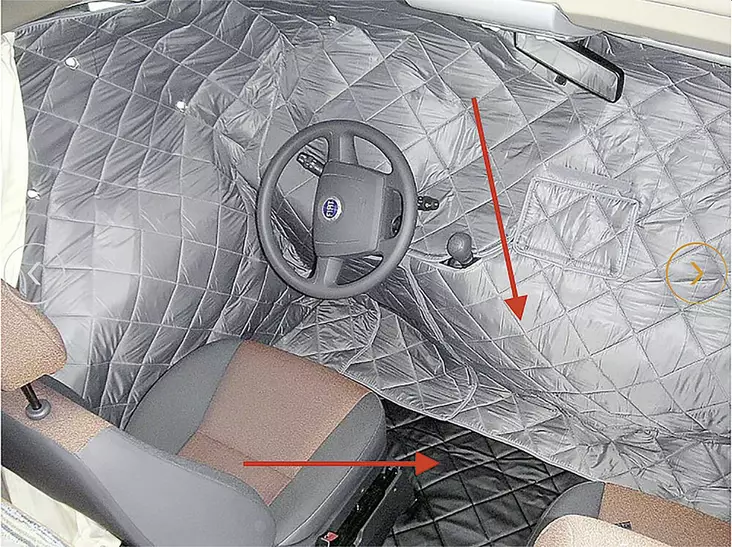 Isotherm 3-osainen lämpösuoja ohjaamoon - Lämpöverhot ja lattiamatot - 9944428 - 1