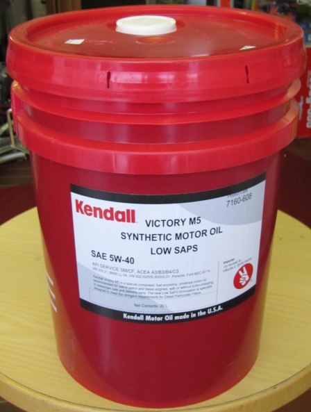 Kendall Victory M5 Low SaPS 5W-40 20 L moottoriöljy - Voiteluöljyt ja rasvat - 7160-608 - 1