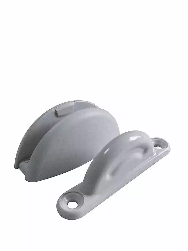 Ovitoppari PLOPP valkoinen (kuva harmaa) - Ovet. luulut. ikkuna ja osat - 9985018 - 1