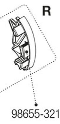 Päätykappale oikea etulevyyn - Lisävarusteet - 9901668 - 1