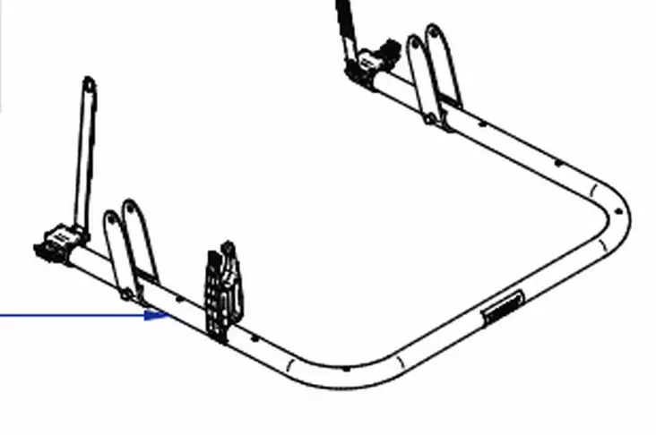 Rack platform Thule Esse4 without rails - Pyörätelineet takatikkaat ja telineet - 9934098 - 1