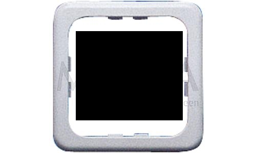 Schuko-pistorasian reunasuoja ruuvien päälle, harmaa 60x60 mm - 12 V pistotulpat japistorasit - 9974368 - 1