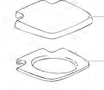 Toilettendeckel mit Sitz - WC-varaosat ja tarvikkeet - 9956148 - 1