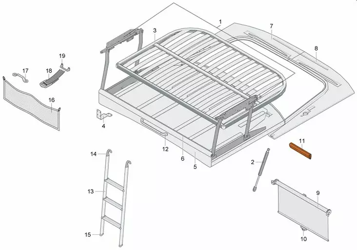 LMC.n alaslaskettavan etu-ylävuoteen - Kalusteet ja varusteet sisällä - 2295828 - 1