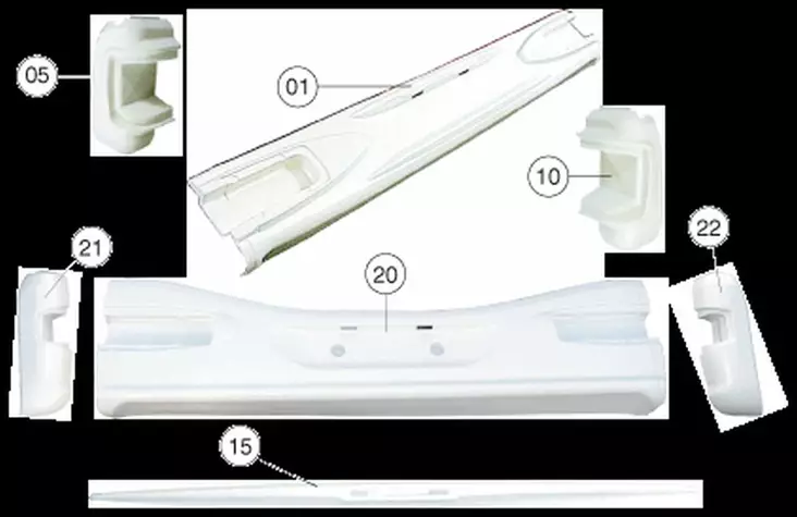 LMC-670 Finisch Alkove vasen takapus- - Ovet. luulut. ikkuna ja osat - 1288048 - 1