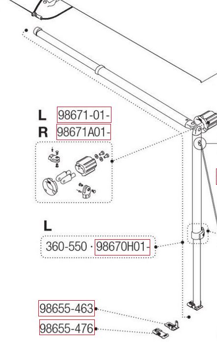 Spannstange mit Stützfuß -  Varaosaluettelo ja muut tuotteet. - 9990048 - 1
