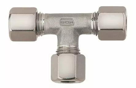 T-putkiliitos helmiliitoksin 8 mm lähdöt terästä SRV 8 - Liitos-osat - putket  - 9933019 - 2