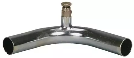 Teräsputkikulma 90 as. ilmausventtiilillä 100 x 100 mm - Nesteklämpökierto-osat - A1900179 - 2