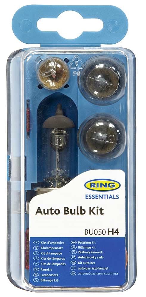 Auton hehkupoltin lajitelma Ring Set H4 - Polttimot - 9930579 - 1