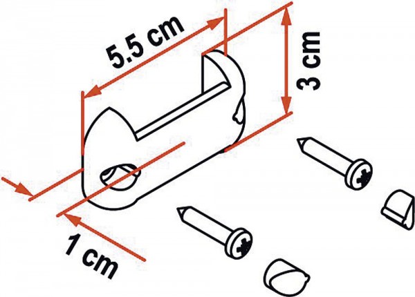 Kiinnitys kahva remmille Fiamma - Retkivarusteita ja rinkat - 9987209 - 1