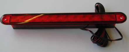 LED12-lisäjarruvalo 12 V 2 W punainen - 230V Kaapelit, adapterit, kelat - ABC459 - 1