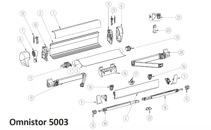 Mark. OMNISTOR 4900 4,0m - Thule Omnistor osat - 9904639 - 1
