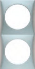 Rahmen Berke väri cromi matta, rasian raamireunus 2-osainen. - Johdot. liittimet, rasiat - 9981409 - 1