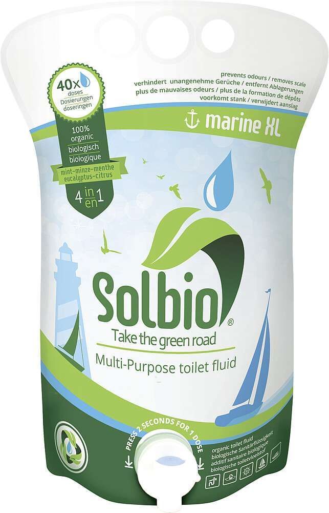 SOLBIO wc-neste Marine Bio 1,6 kg - WC-nesteet. pussit ja muut aineet - 9960779 - 1