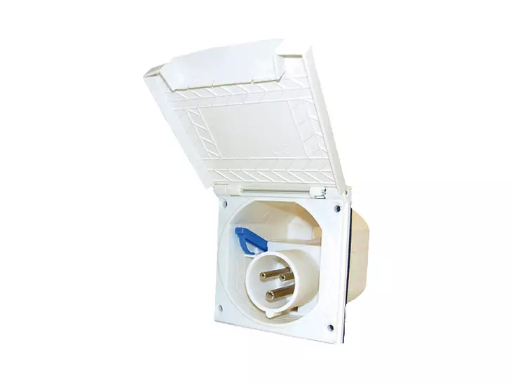 Sähkön 230 V sisäänottorasia ND valkea - 12 V pistotulpat japistorasit - 9931989 - 1