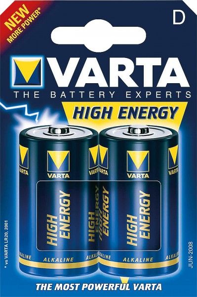 VARTA Batt. HighEnergy Mono 2S - Akut, lyijy. AMG,Geeli,Litium/ paristot - 9959169 - 1