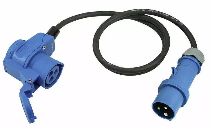 Winkelkupplung CEE ohne Kontrollleuchte - Johdot. liittimet, rasiat - 9975029 - 1