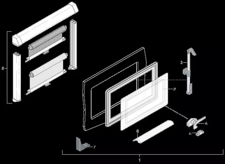 Alkovin ikkunasarja 700 X 350 MM 6.25 - Ovet. luulut. ikkuna  ja osat - 1102629 - 1
