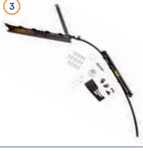 Aufstellmechanik 400x400mm - Kattoikkunat ( isot ) ja osat - 9996369 - 1