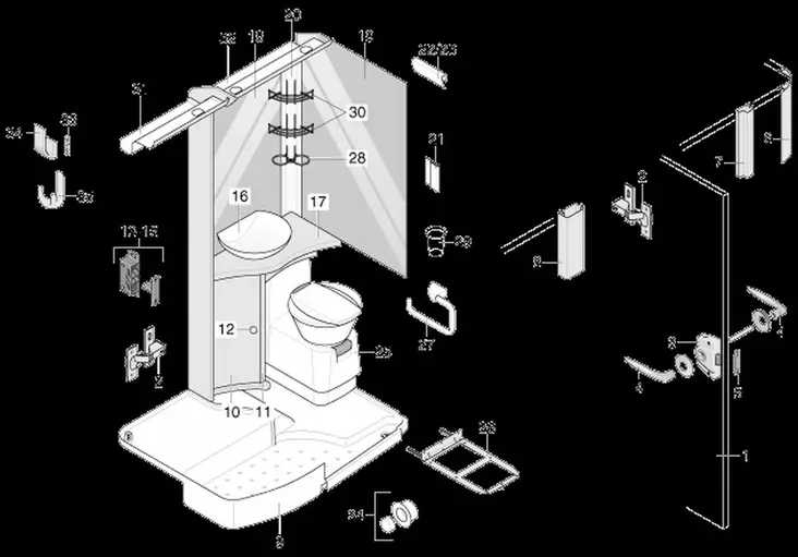 TEC Advantace vm.2010 pesutila - Suihku-altaat - 1741593 - 1