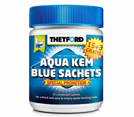Thetford Aqua Kem Sachets 15 + 3 ps. - WC-nesteet. pussit ja muut aineet - 30255AF - 1
