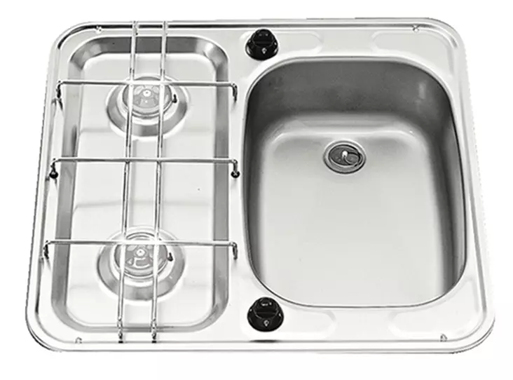 DOMETIC HS2460R 2-LIEKK. LIESI / OIKE- - Kaasuliedet tiskialtaalla - K55-03H - 1